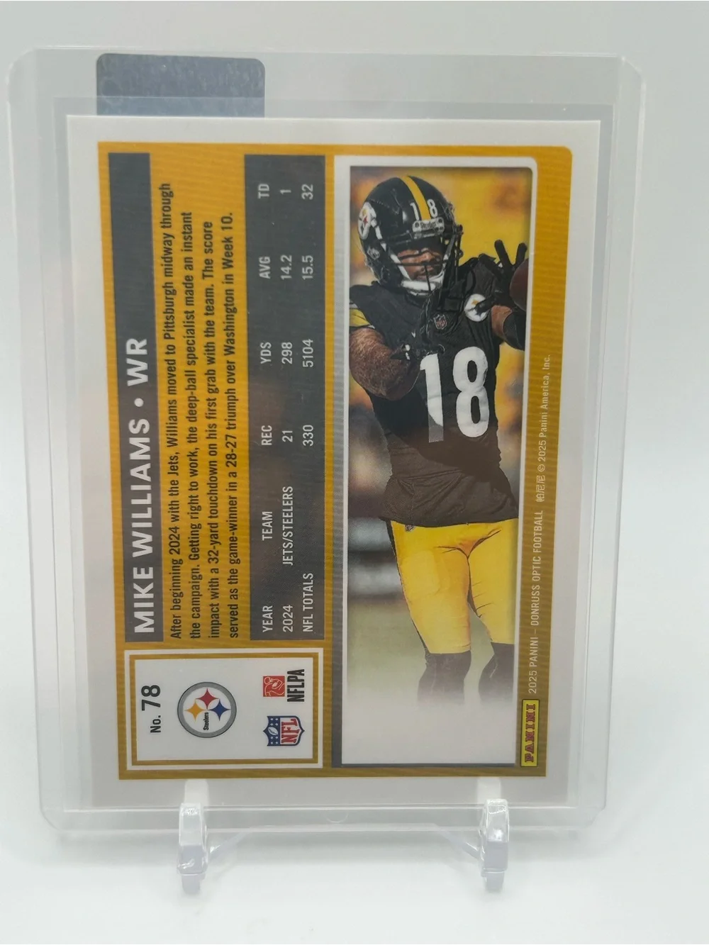 Mike Williams Pittsburgh Steelers Football Trading Card 🏈